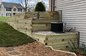 Wood Retaining Wall